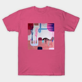 variations on pink portrait II T-Shirt